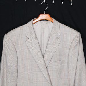 Silk&Wool GlenPlaid JOHN W NORDSTROM SportCoat_44R